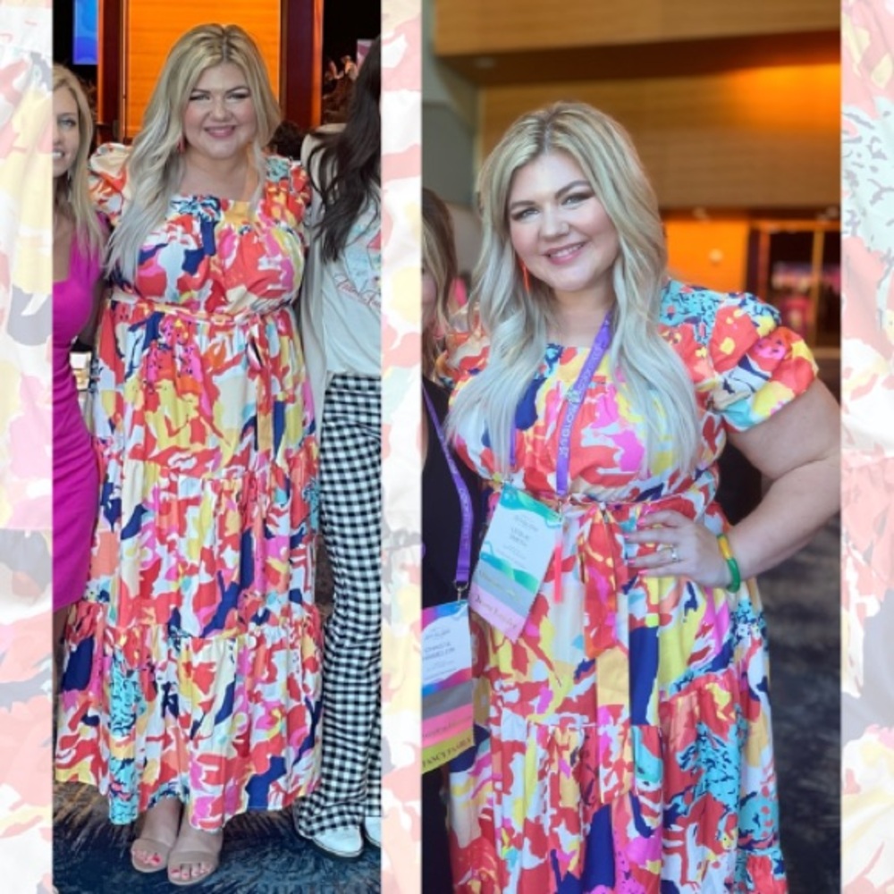 SHEIN Multicolor Abstract Dress - Picture 6 of 6